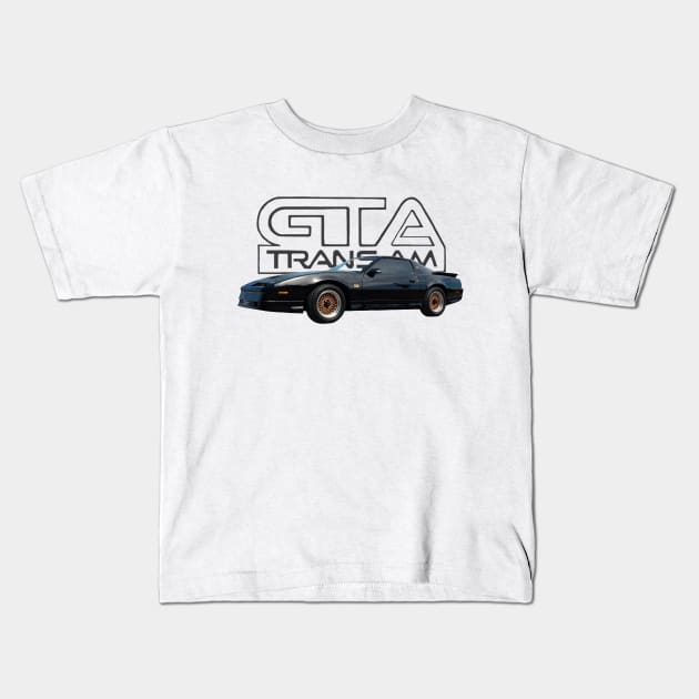 1989 Pontiac Firebird Trans AM GTA Kids T-Shirt by Permages LLC